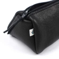 Federmäppchen Leder schwarz