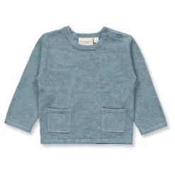 Feinstrick-Pullover sage melange 74