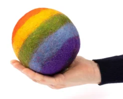 Filz Ball Groß Regenbogen