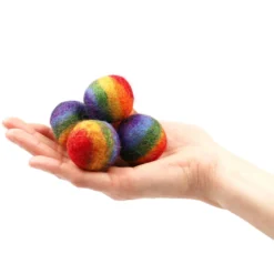 Filzbälle Regenbogen 20St.