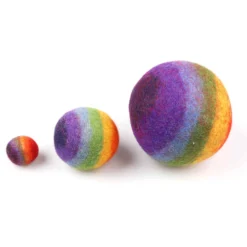 Filzbälle Regenbogen 20St.