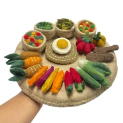 Filz Gemüse "Vegetarische Mahlzeit" 23-tlg