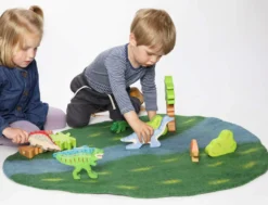 Filz Spielmatte Flusslandschaft