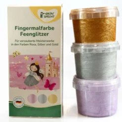 Fingerfarben 3er Set "Feenglitzer"
