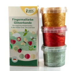Fingerfarben 3er Set "Glitzerbande"
