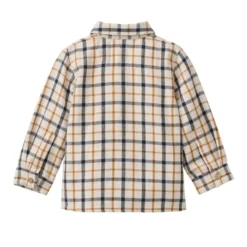 Flanell-Hemd kariert hellbeige 110/116