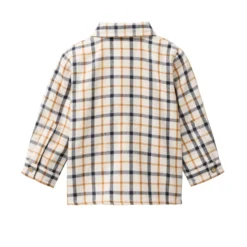 Flanell-Hemd kariert hellbeige 98/104