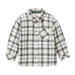 Flanell-Hemd natur kariert 86/92