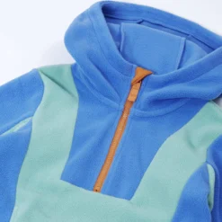 Fleece-Hoodie "Do Good Things" blau-türkis 128