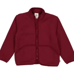 Fleece-Jacke dunkelrot 80