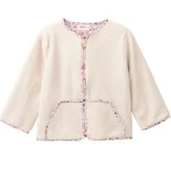 Fleece-Jacke kitt mélange 122/128