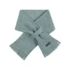 Fleece-Kinderschal mit Wolle salbei