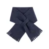 Fleece-Kinderschal mit Wolle marine