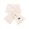 Fleece-Kinderschal mit Wolle woll-weiss