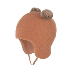 Fleecemütze Baby Bärchen mocha 43