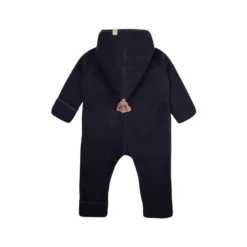 Fleece-Overall mit Merinowolle marine 74/80