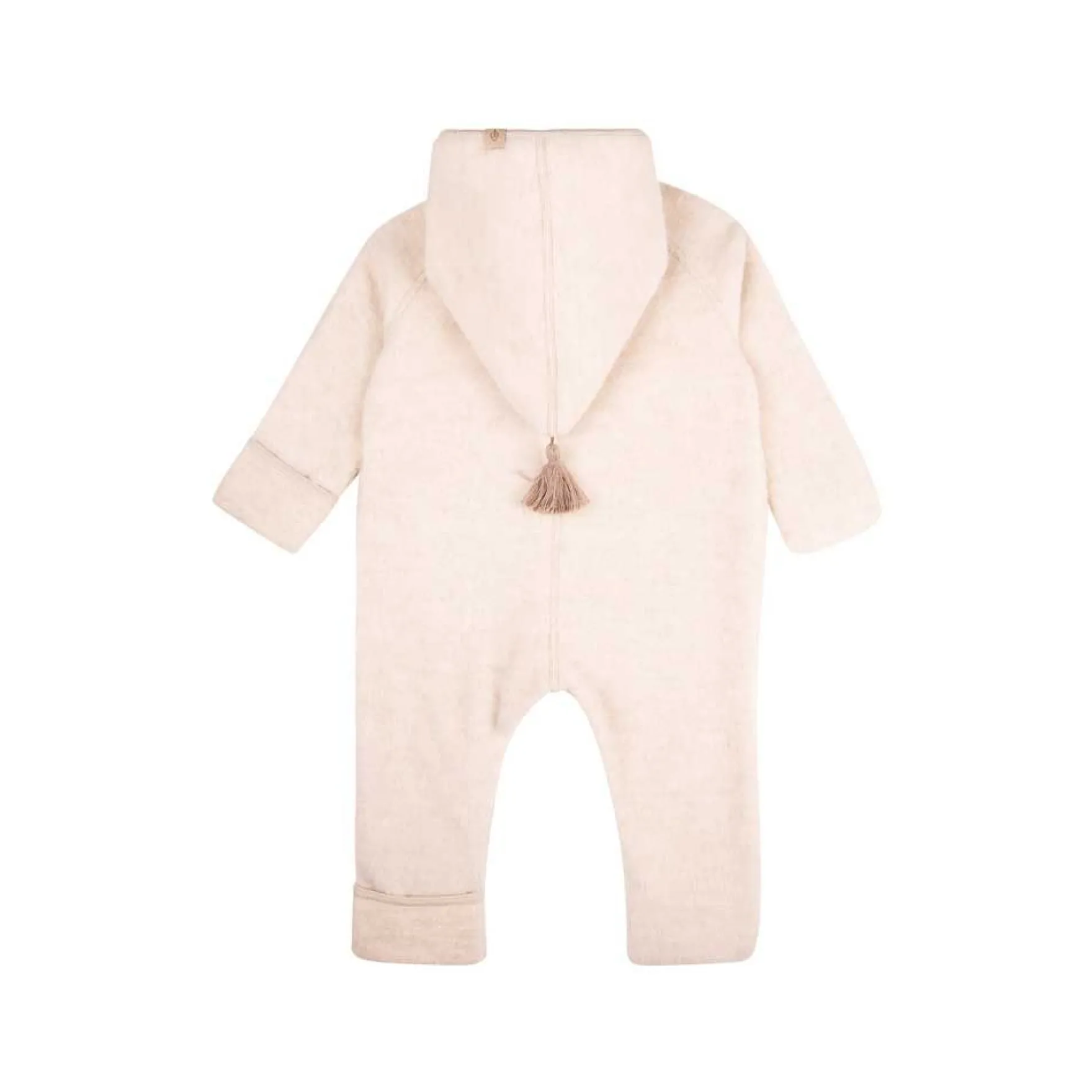 Fleece-Overall mit Merinowolle woll-weiss 50/56