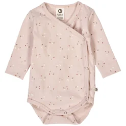 Frühchen-Wickelbody "Sterne" dusty rose 56