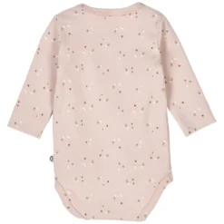 Frühchen-Wickelbody "Sterne" dusty rose 56