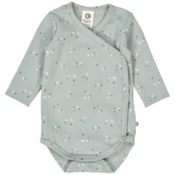 Frühchen-Wickelbody "Sterne" stormy blue 50