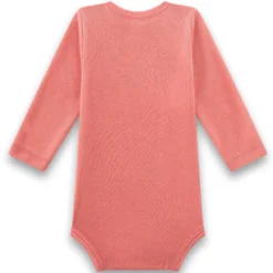 Frottee-Langarmbody apricot 62