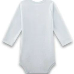 Frottee-Langarmbody hellblau 74