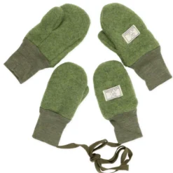 Fäustlinge Wollfleece grün Gr. 1