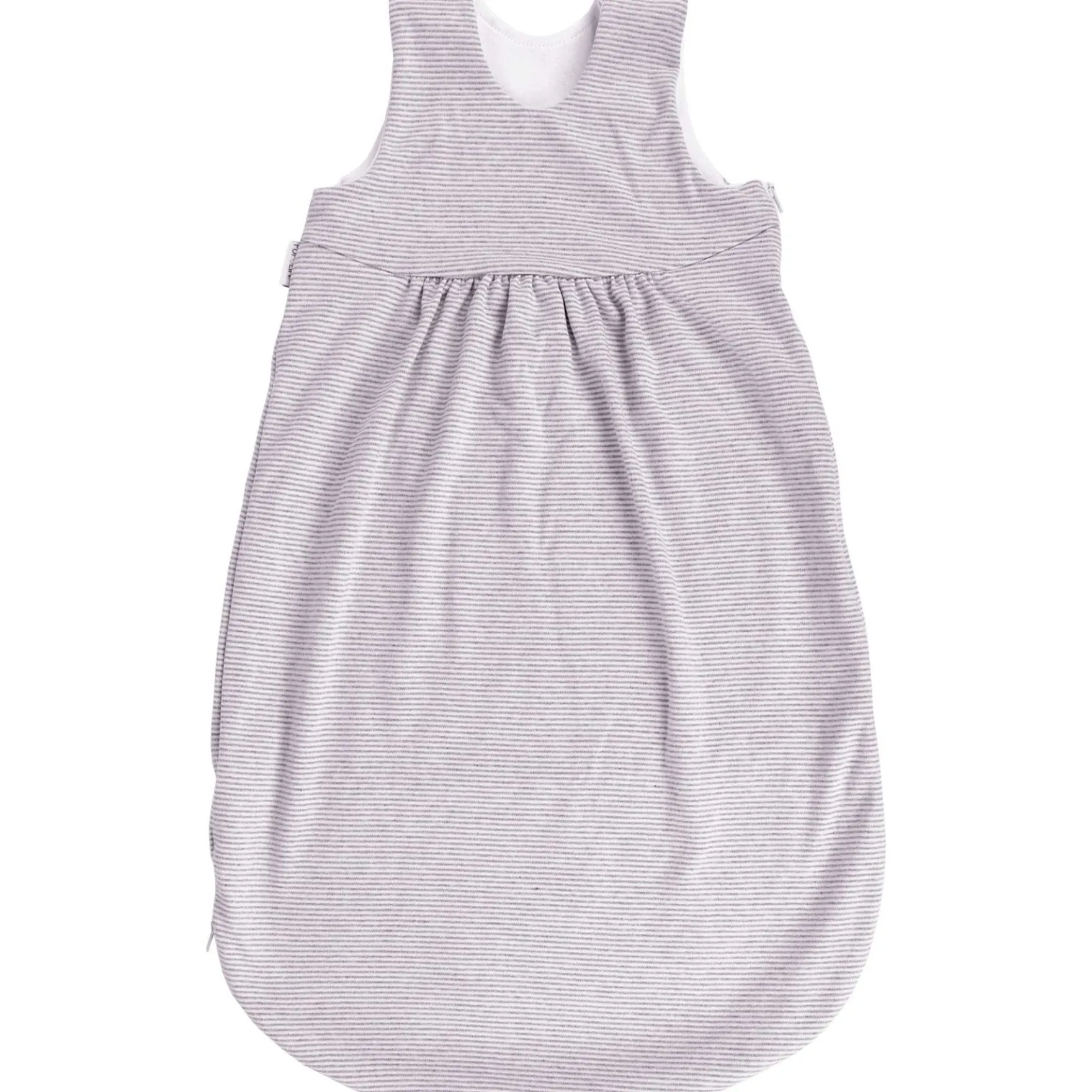 Ganzjahresschlafsack 70 cm grau-weiß