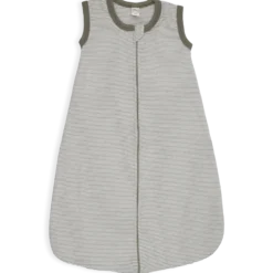 Ganzjahresschlafsack Wolle Seide Ringel khaki 70