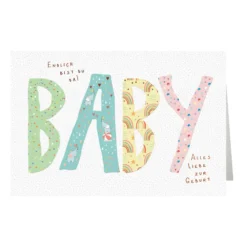 Geburtskarte "BABY"