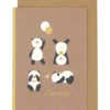 Geburtskarte Pandas rost