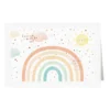 Geburtskarte "Regenbogen" bunt