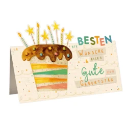 Geburtstagskarte Cup Cake