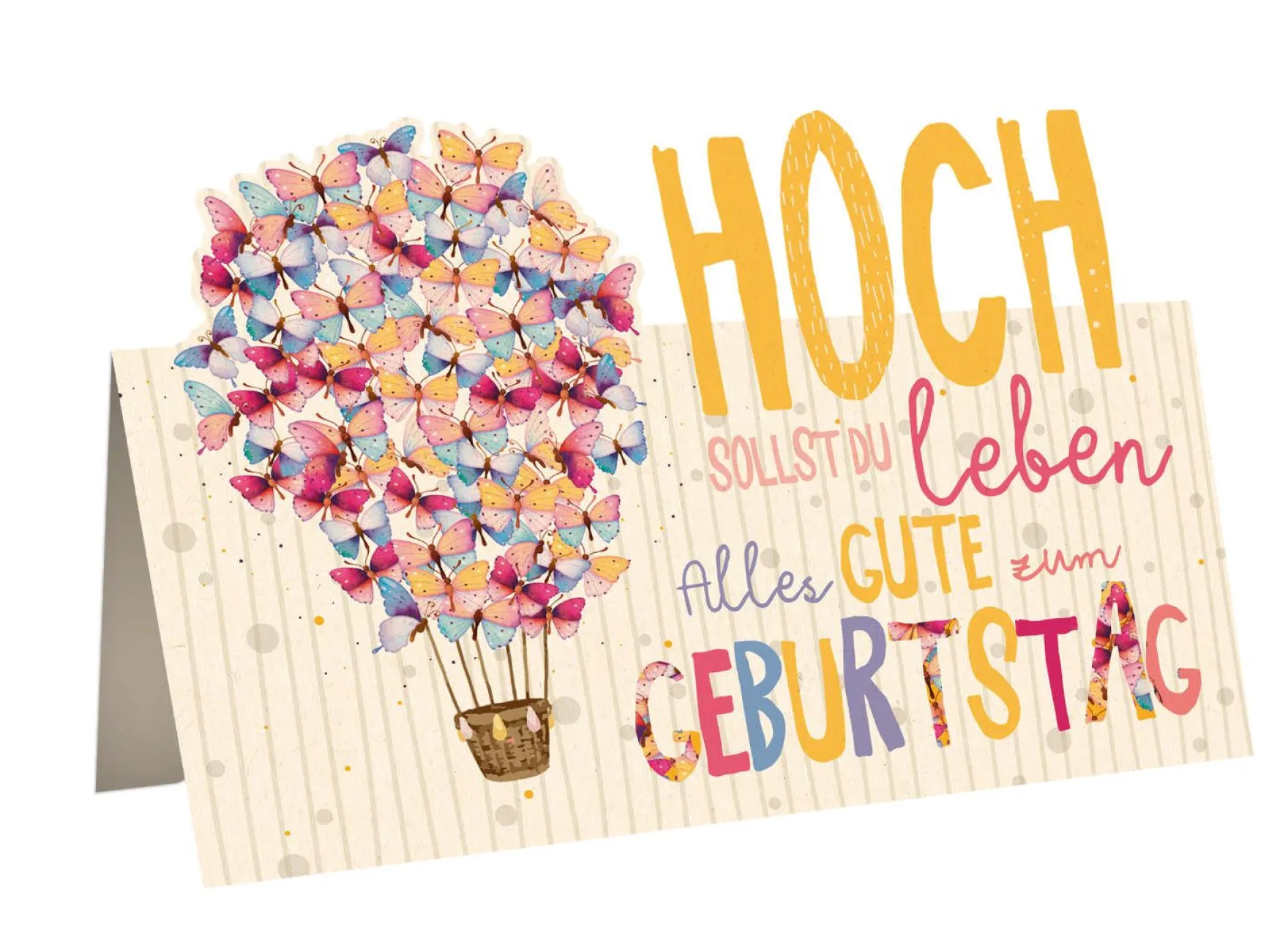 Geburtstagskarte "Hoch sollst du leben"