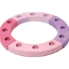Geburtstagsring rosa-violett 12 Löcher