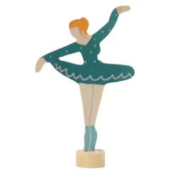 Geburtstagsstecker Ballerina hellblau