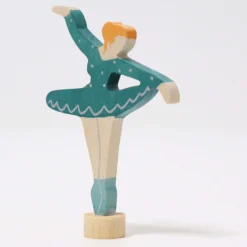 Geburtstagsstecker Ballerina hellblau