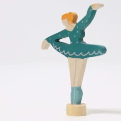 Geburtstagsstecker Ballerina hellblau