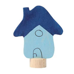 Geburtstagsstecker blaues Haus