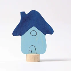 Geburtstagsstecker blaues Haus