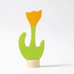 Geburtstagsstecker gelbe Tulpe