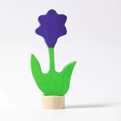 Geburtstagsstecker lila Blume