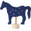 Geburtstagsstecker Pferd Blau