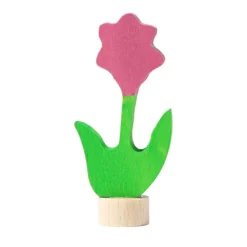 Geburtstagsstecker rosa Blume