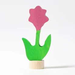 Geburtstagsstecker rosa Blume
