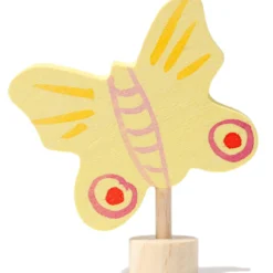 Geburtstagsstecker Schmetterling Gelb