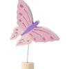 Geburtstagsstecker Schmetterling Rosa
