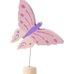 Geburtstagsstecker Schmetterling Rosa