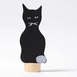 Geburtstagsstecker schwarze Katze