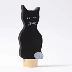Geburtstagsstecker schwarze Katze